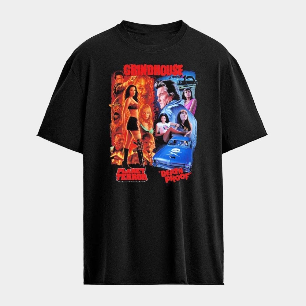 Grindhouse Double-Feature Mayhem Planet Terror Death Proof T-Shirt Gifts For Daughter