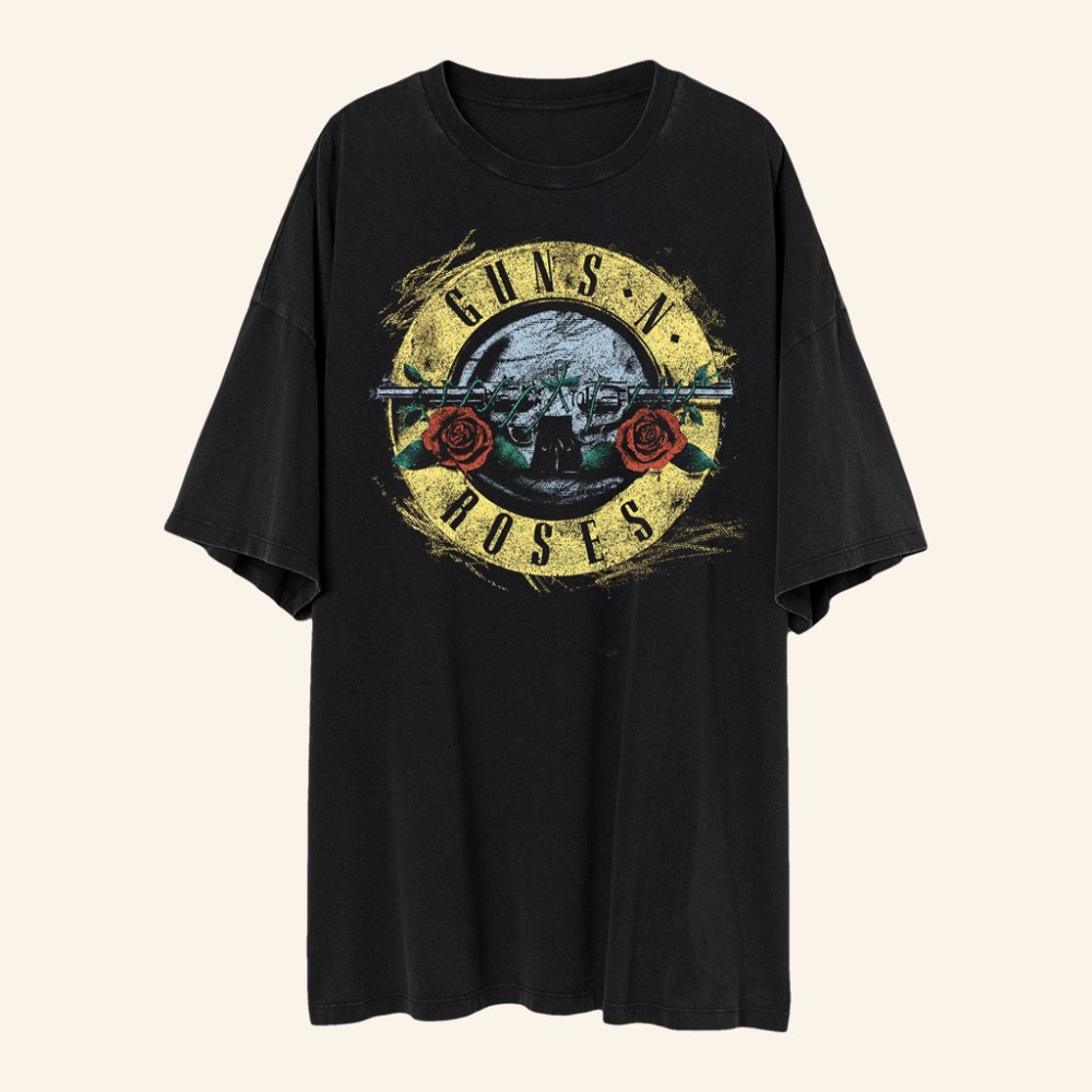 Guns N Roses Merch Bullet Logo Shirt Best Christmas Gifts For Rock Fans