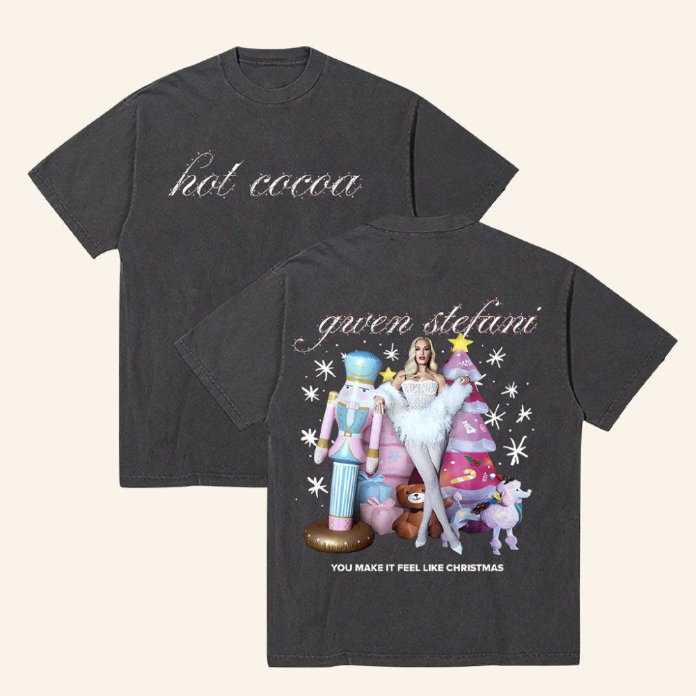 Gwen Stefani Merch Hot Cocoa T-Shirt Christmas Gifts For Wife