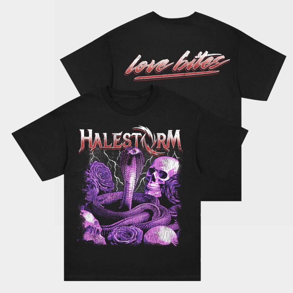 Halestorm Merch Love Bites T-Shirt Halestorm Shirt Gifts For Rock Band Fans