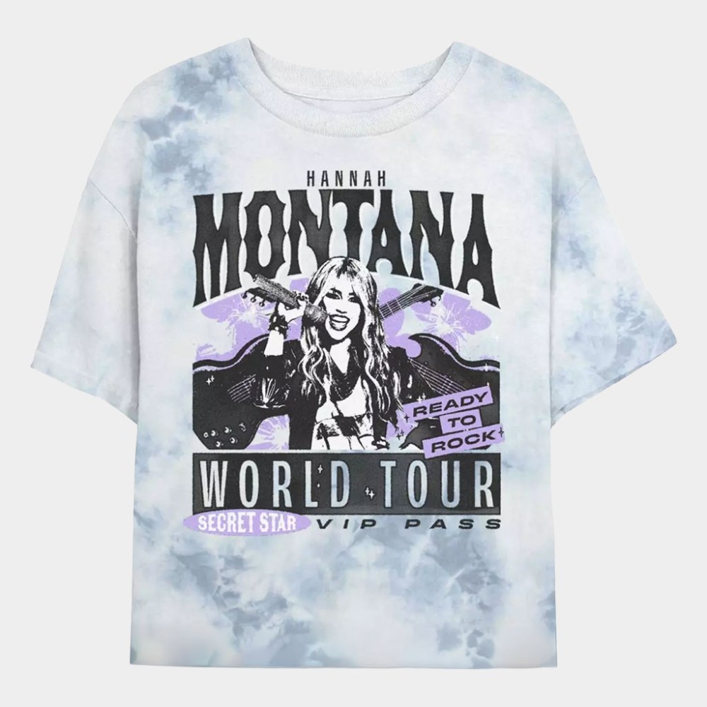 Hannah Montana Merch 2026 D Channel Hannah Montana Country Rockin' World Tour T-Shirt Fan Gifts