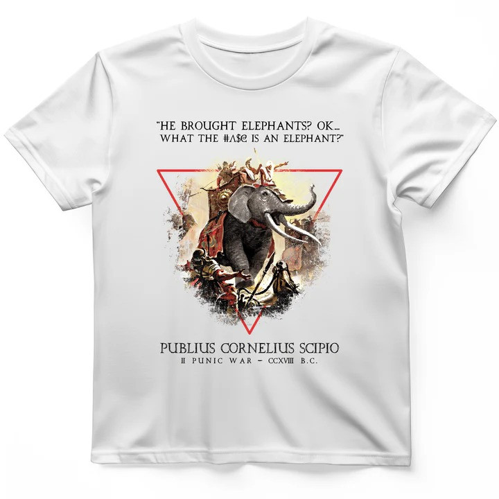 Hannibal Elephants T Shirt Ancient War History Tee Gift for History Lovers