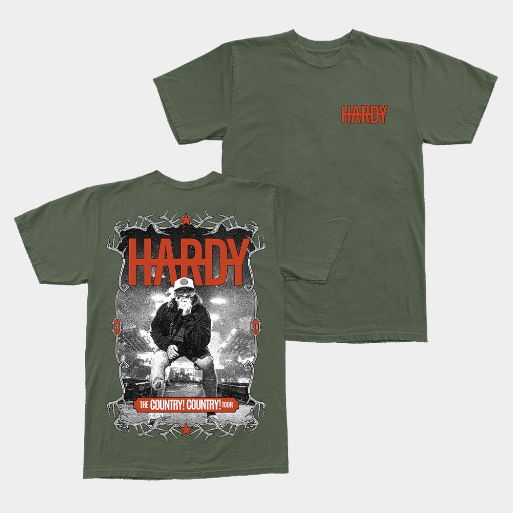 Hardy Merch Deer Antler Photo T-Shirt The Country Country Tour Hardy Shirt Gifts For Music Fans