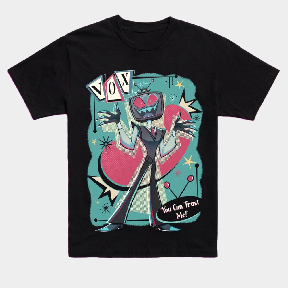 Hazbin Hotel Merch Retro Voxtek T-Shirt You Can Trust Me Shirt Good Gifts For Girlfriend