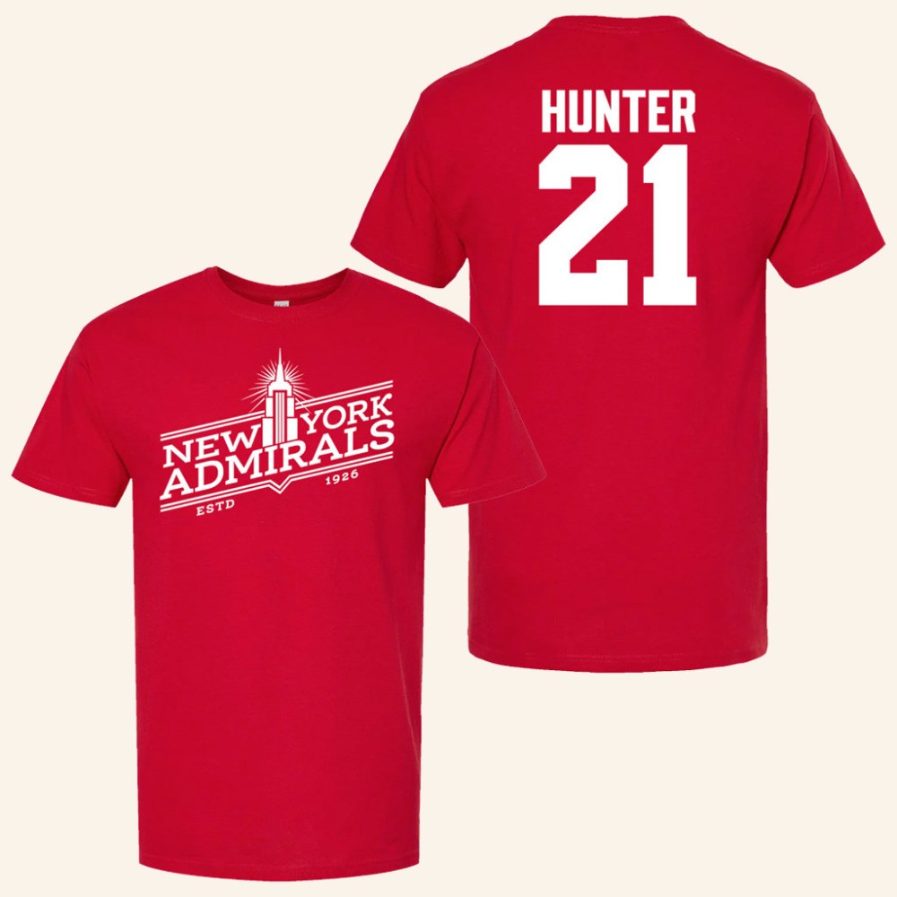 Heated Rivalry Merch Scott Hunter 21 New York Admirals T-Shirt Xmas Gifts For Dad