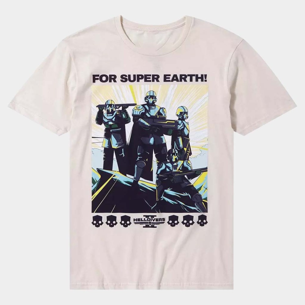 Helldivers 2 Merch Helldivers II For Democracy T-Shirt For Super Earth Shirt Good Gifts For Son
