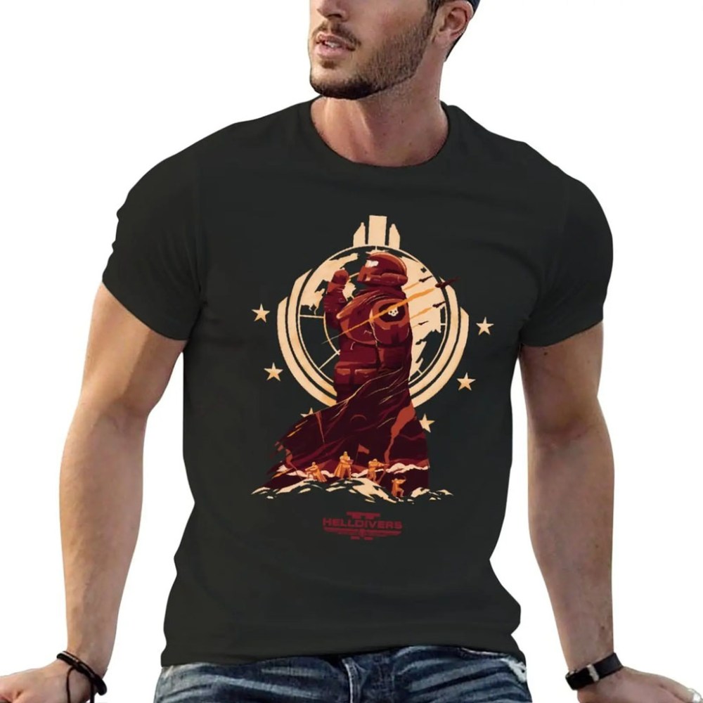 Helldivers Merch 2026 Defend Democracy T-Shirt Gifts For The Video Game Lover