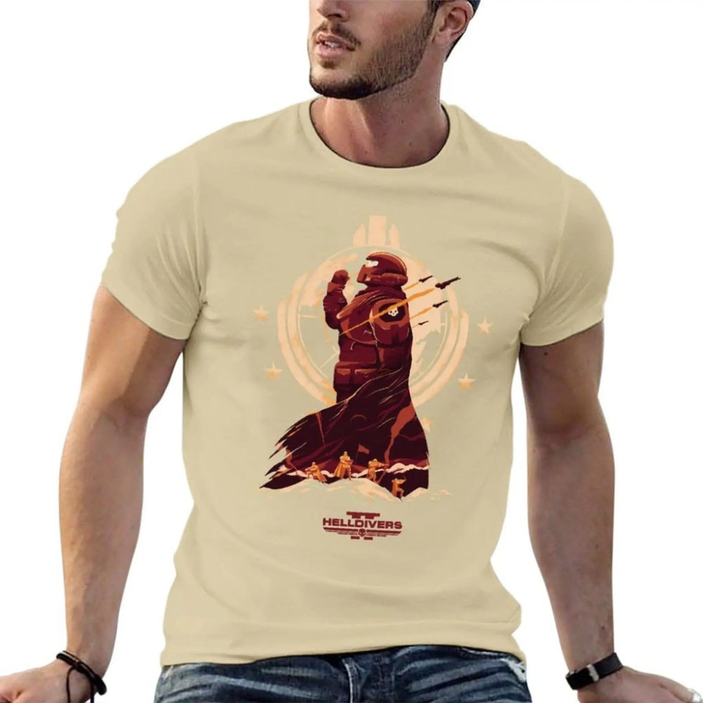 Helldivers Merch 2026 Defend Democracy T-Shirt Presents For Video Game Lovers