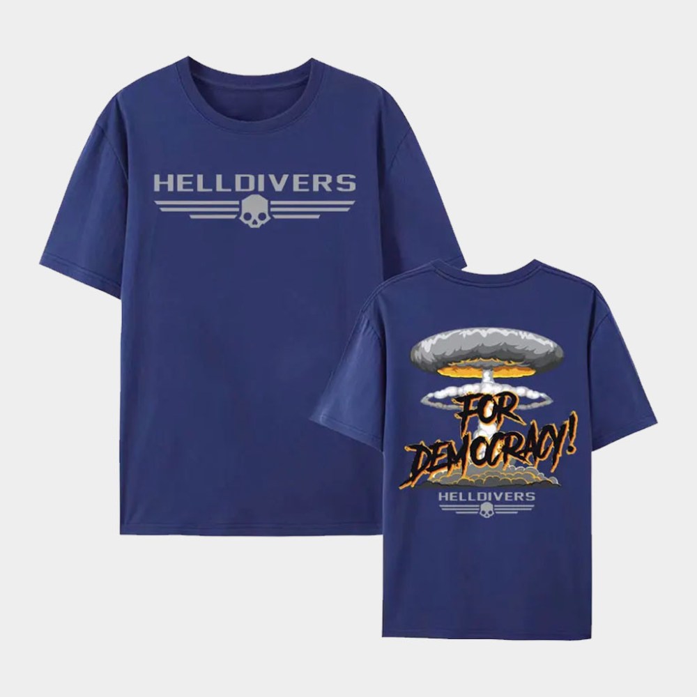 Helldivers Merch 2026 For Democracy T-Shirt Gifts For The Video Game Lover