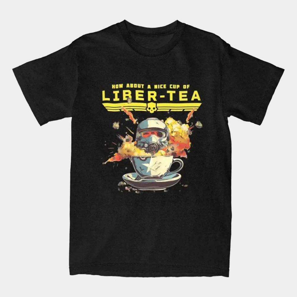 Helldivers Merch 2026 Liber Tea Shirt Helldivers T-Shirt Presents For Game Lovers