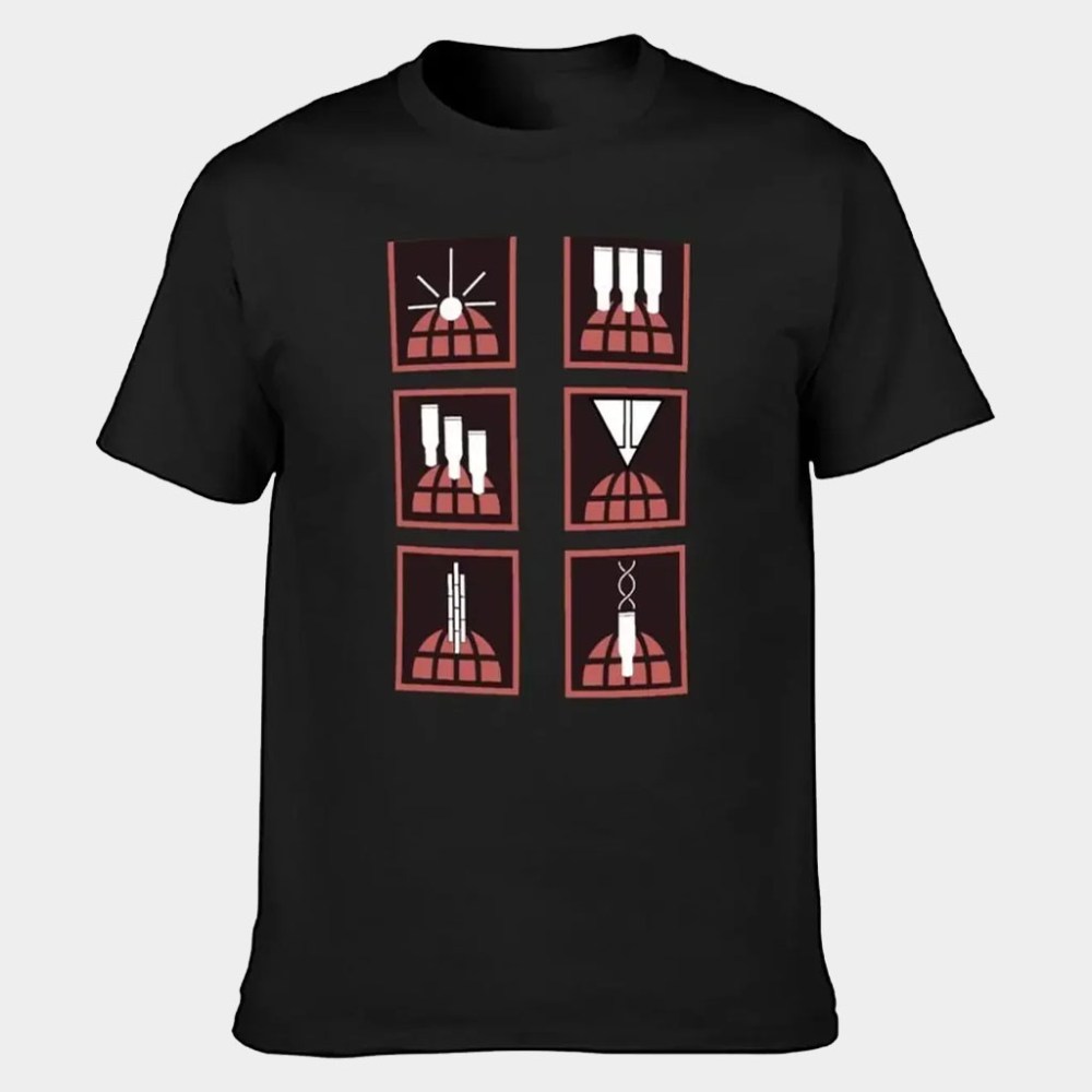 Helldivers Merch 2026 Orbital Stratagems Icons T-Shirt Black Gifts For Game Lovers