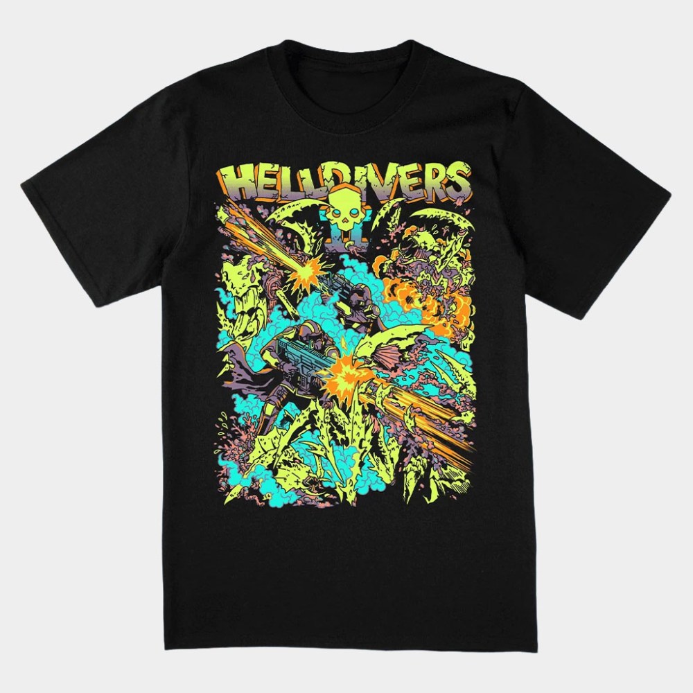 Helldivers Merch 2026 The Taste Of Freedom T-Shirt Black Gifts For Game Lovers