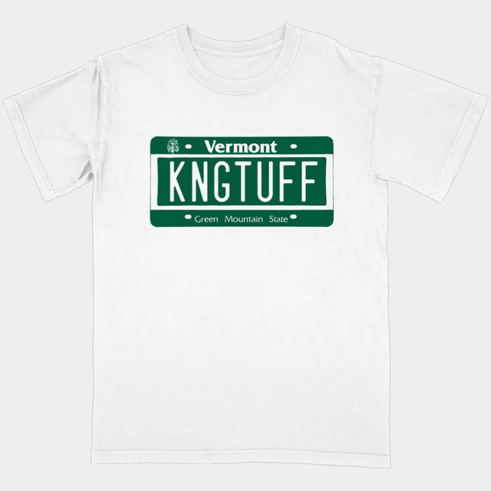 Hello Merch King Tuff Vt License Plate T-Shirt Birthday Gift For Brother
