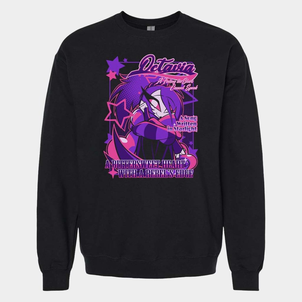 Helluva Boss Merch Octavia Crewneck From Helluva Boss With Love Sweatshirt Gift For Sister