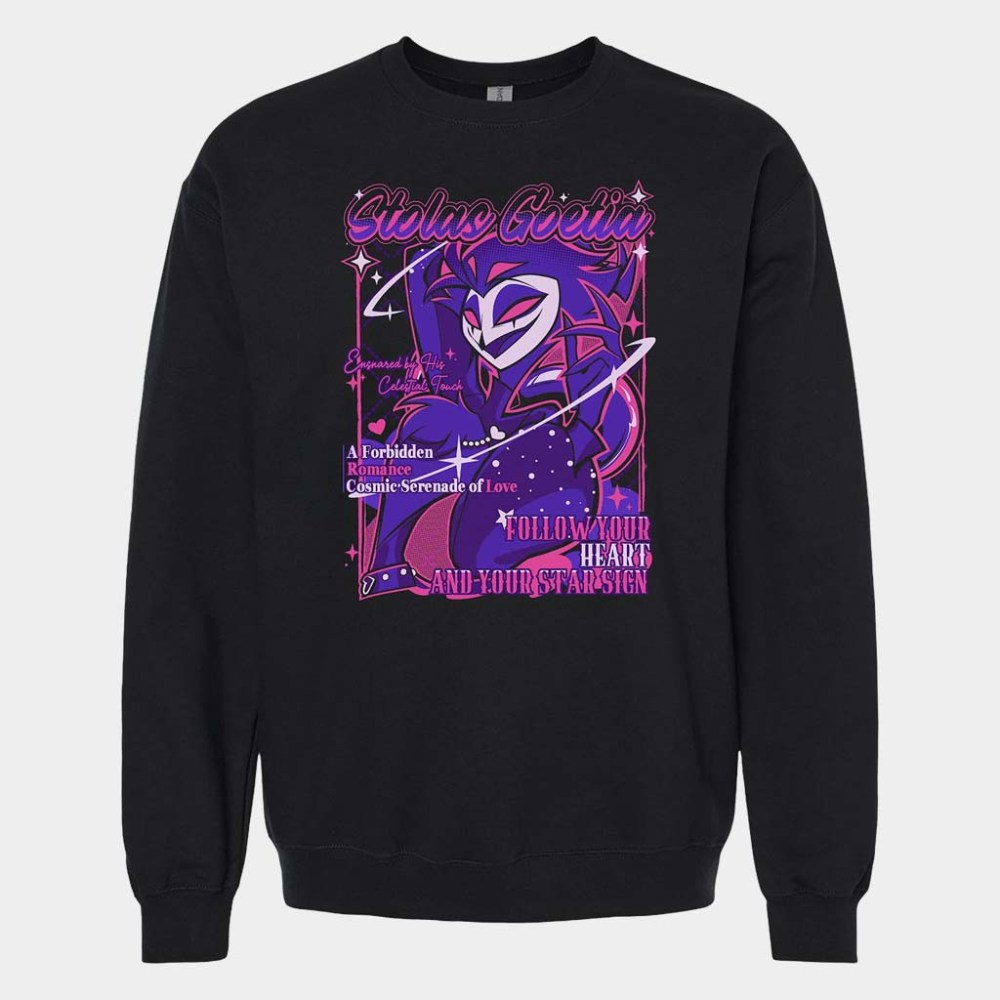 Helluva Boss Merch Stolas Crewneck From Helluva Boss With Love Sweatshirt Gift For Girlfriend