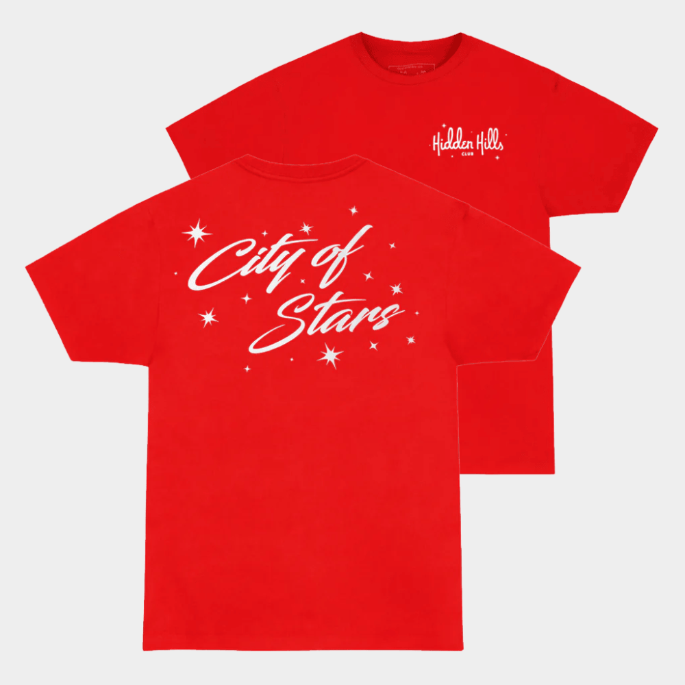 Hidden Hills Club Merch City Of Stars T-Shirt Red Birthday Gift For Besties