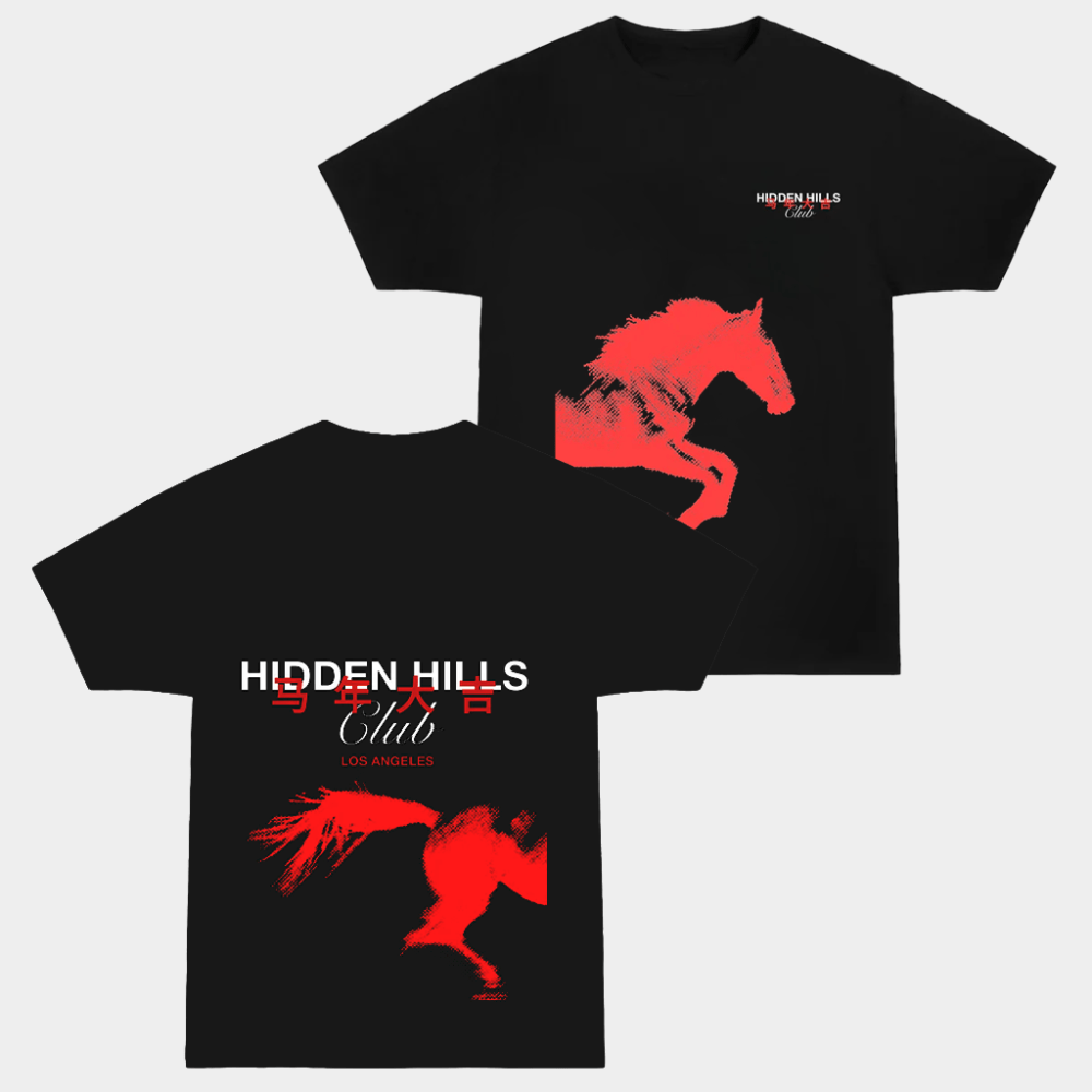 Hidden Hills Club Merch Year Of The Horse T-Shirt Birthday Gift Ideas For Him