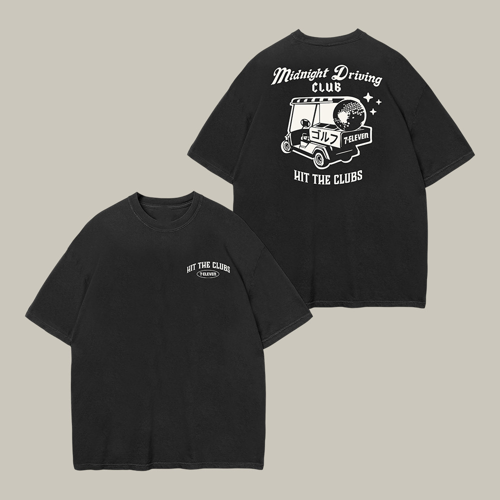 Hit The Clubs 7 Eleven T-Shirt Midnight Driving Club Shirt Convenience Store Merch