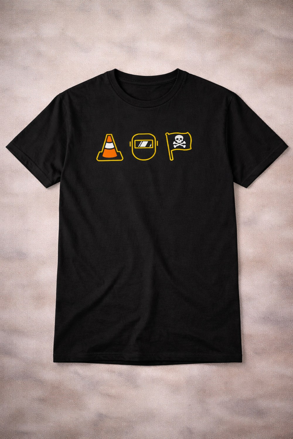 Hoist The Cone Pirates T-Shirt Traffic Cone Welding Mask Jolly Roger Gift For Fans