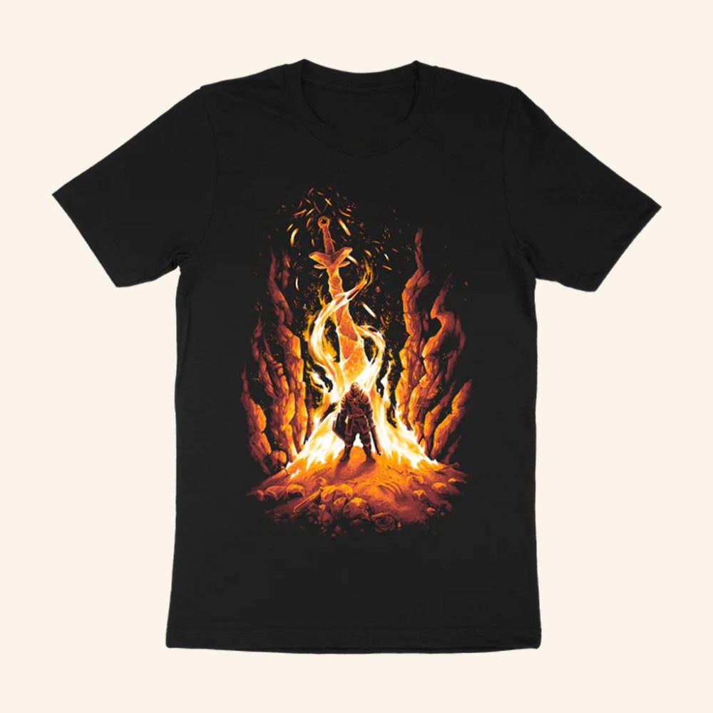 Homestar Runner Merch Trial By Fire DARK SOULS T-Shirt Gifts For Brother