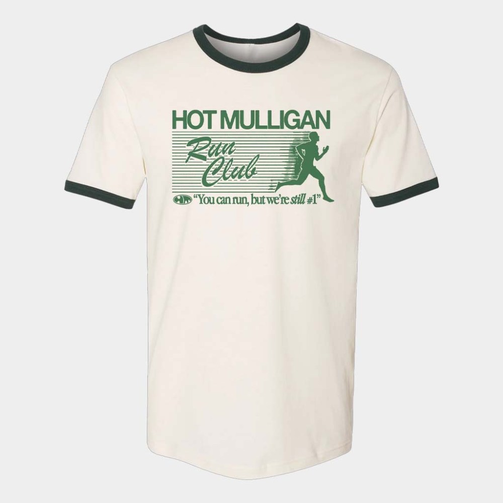 Hot Mulligan Merch Run Club T-Shirt You Can Run But We're Still Shirt Gifts For Dudes