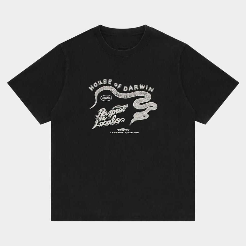 House Of Darwin Merch Respect The Locals T-Shirt Birthday Presents For Boyfriend