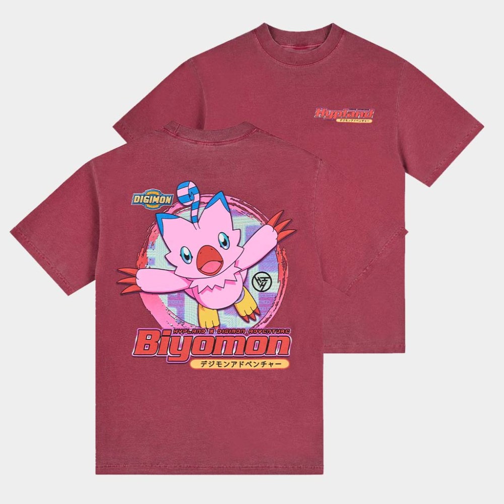 Hypland Merch Digimon Biyomon Shirt Birthday Presents For Son