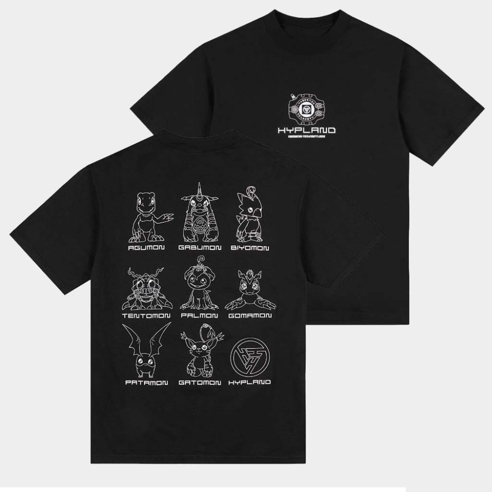 Hypland Merch Digimon List Shirt Best Birthday Gift For Son
