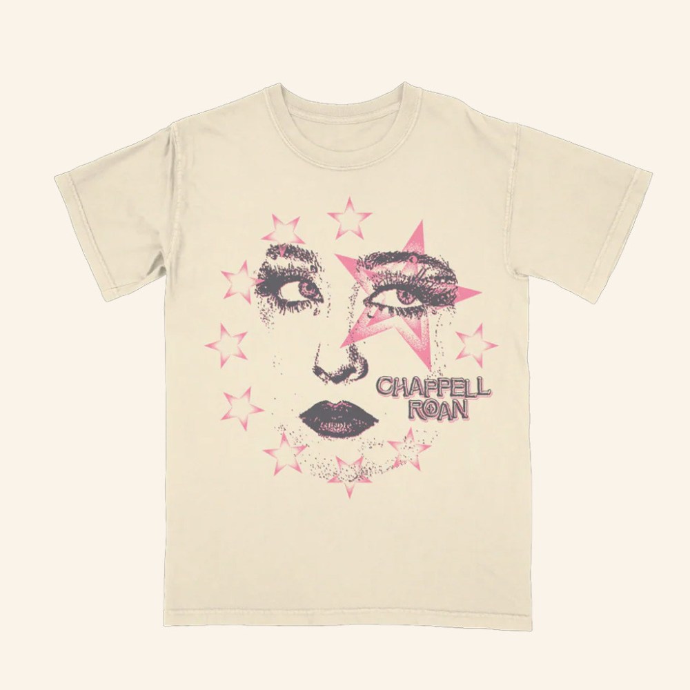 I Am Chappell Roan Merch Star Face T-Shirt Chappell Roan Shirt Best Christmas Gifts For Her