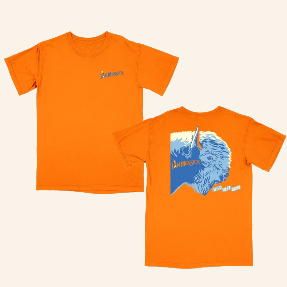 Ian Munsick Merch Wild West Orange T-Shirt Gifts For Music Enthusiasts