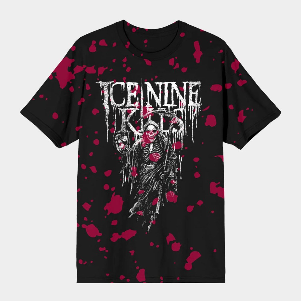 Ice Nine Kills Merch Grim Reaper Tie Dye T-Shirt Ice Nine Kills Shirt Gift Ideas For Music Lovers