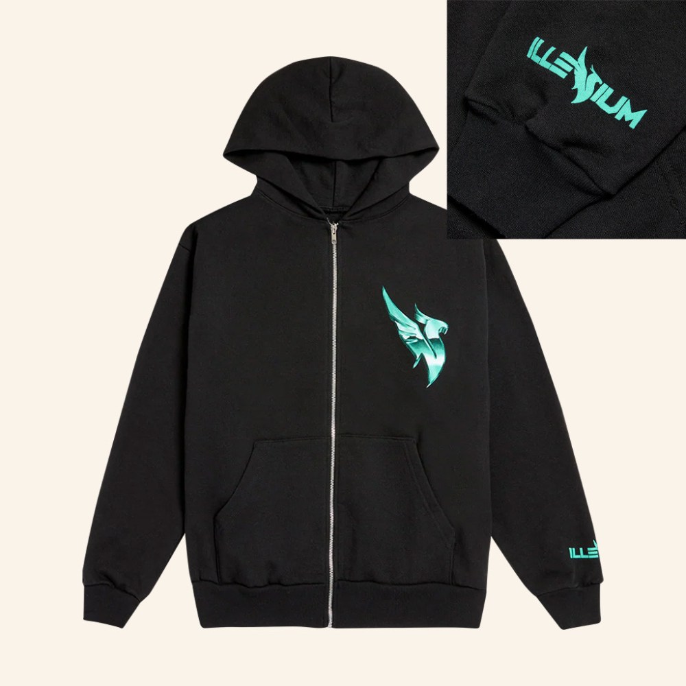 Illenium Merch Classic Phoenix Zip Hoodie Husband Christmas Gift Ideas