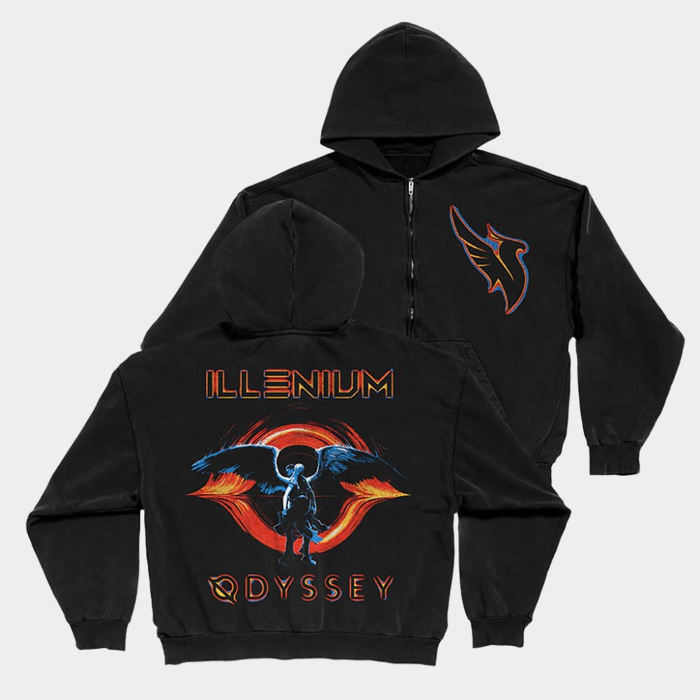 Illenium Merch Odyssey Zip Hoodie Unique Birthday Gift For Husband