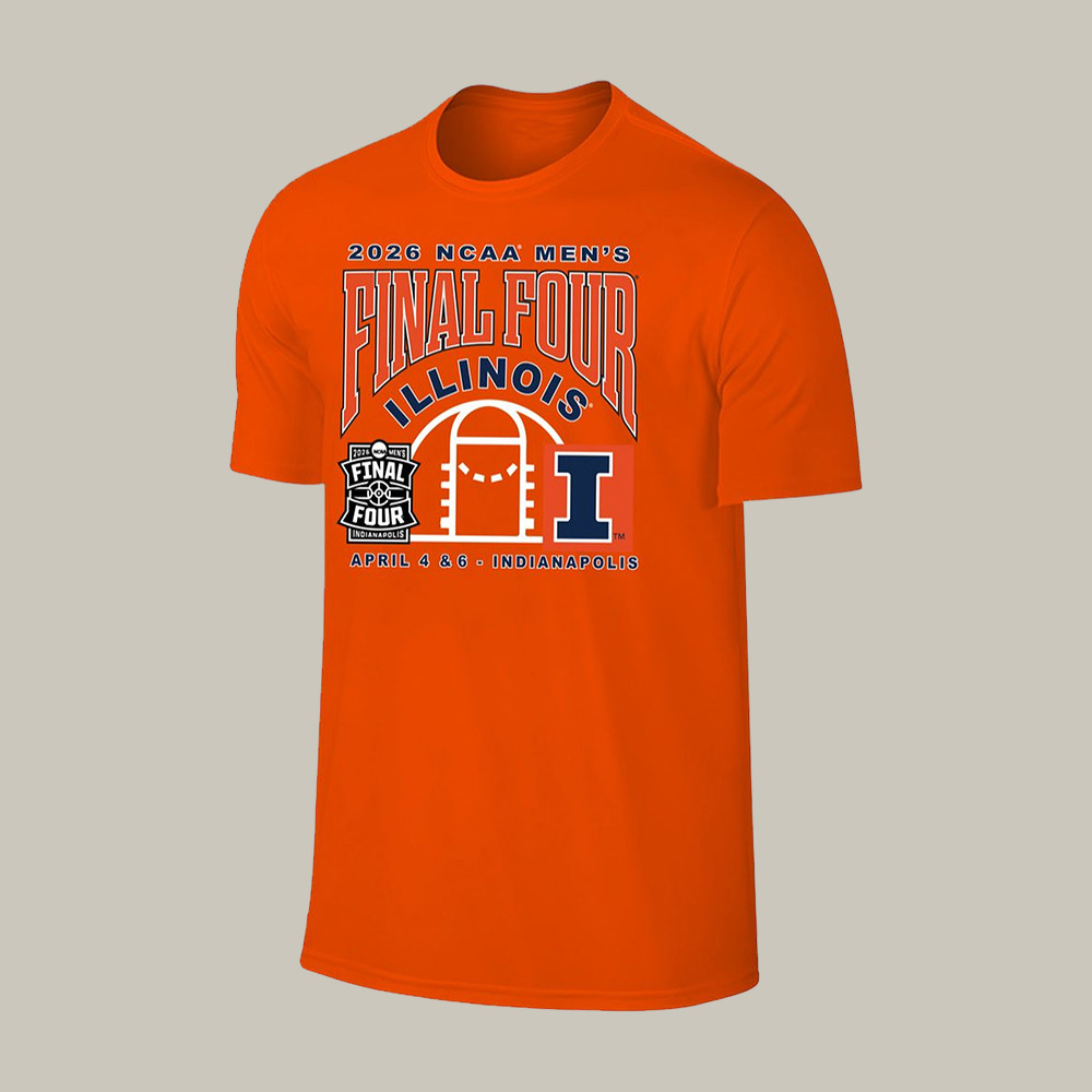 Illinois Basketball Final Four T-Shirt 2026 NCAA Men's Final Four Merch Fan Gear