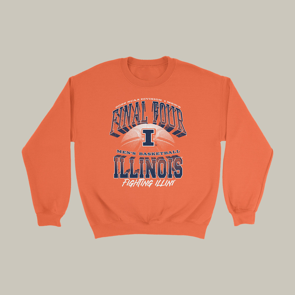 Illinois Fighting Illini 2026 Final Four Sweatshirt Game Day Clothing Basketball Gear