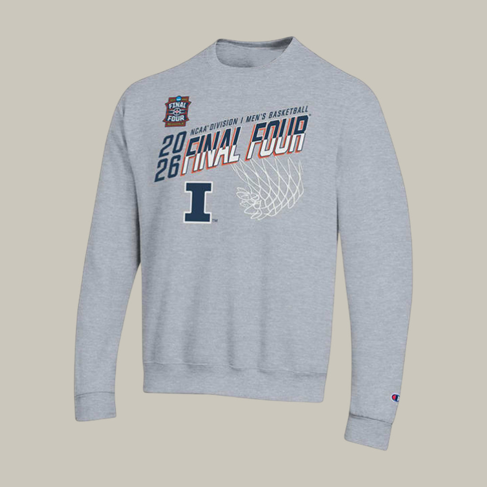 Illinois Fighting Illini 2026 NCAA Men's Final Four Sweatshirt Basketball Apparel Fan Gear