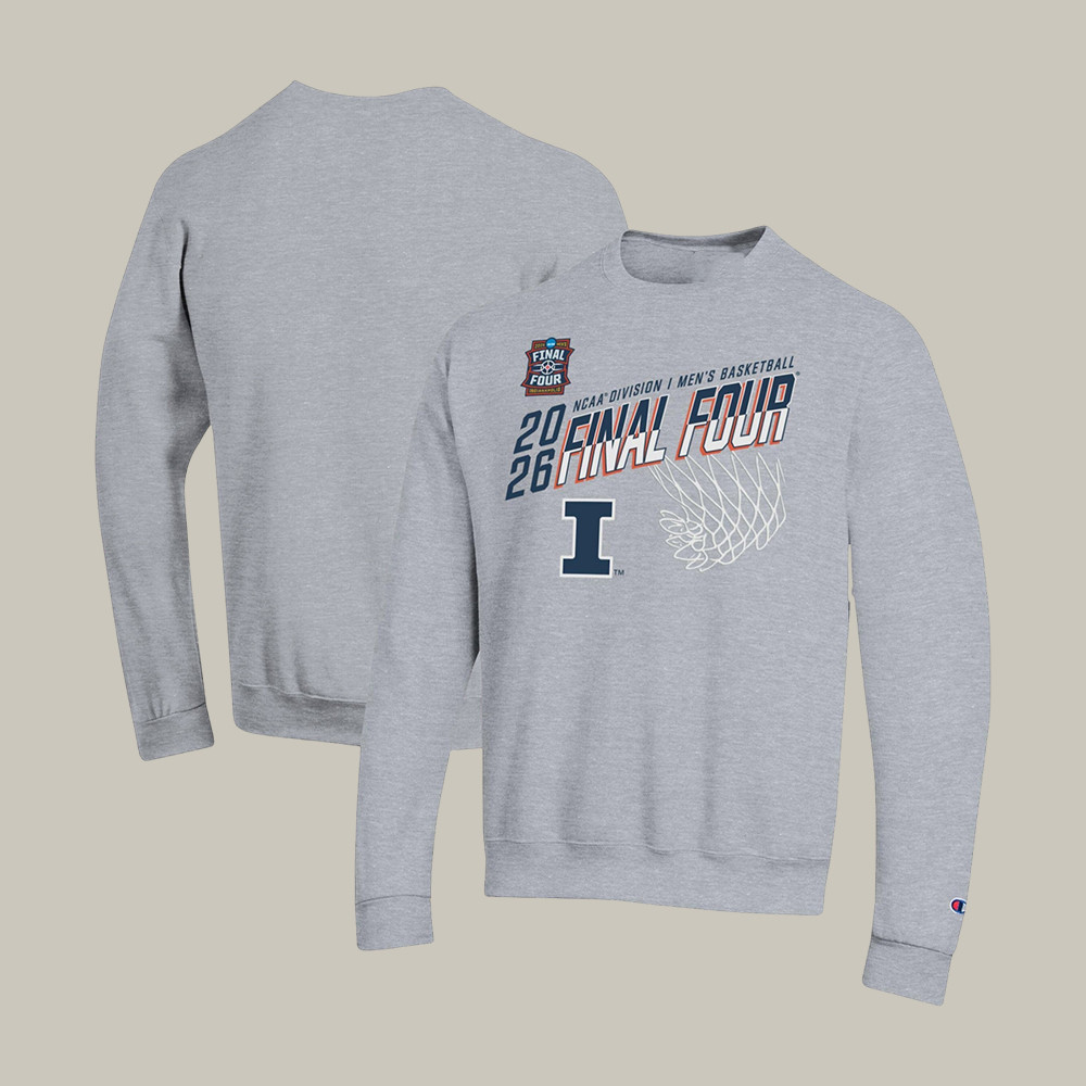 Illinois Fighting Illini 2026 NCAA Men's Final Four Sweatshirt Game Day Clothing Line Fan Gift Ideas