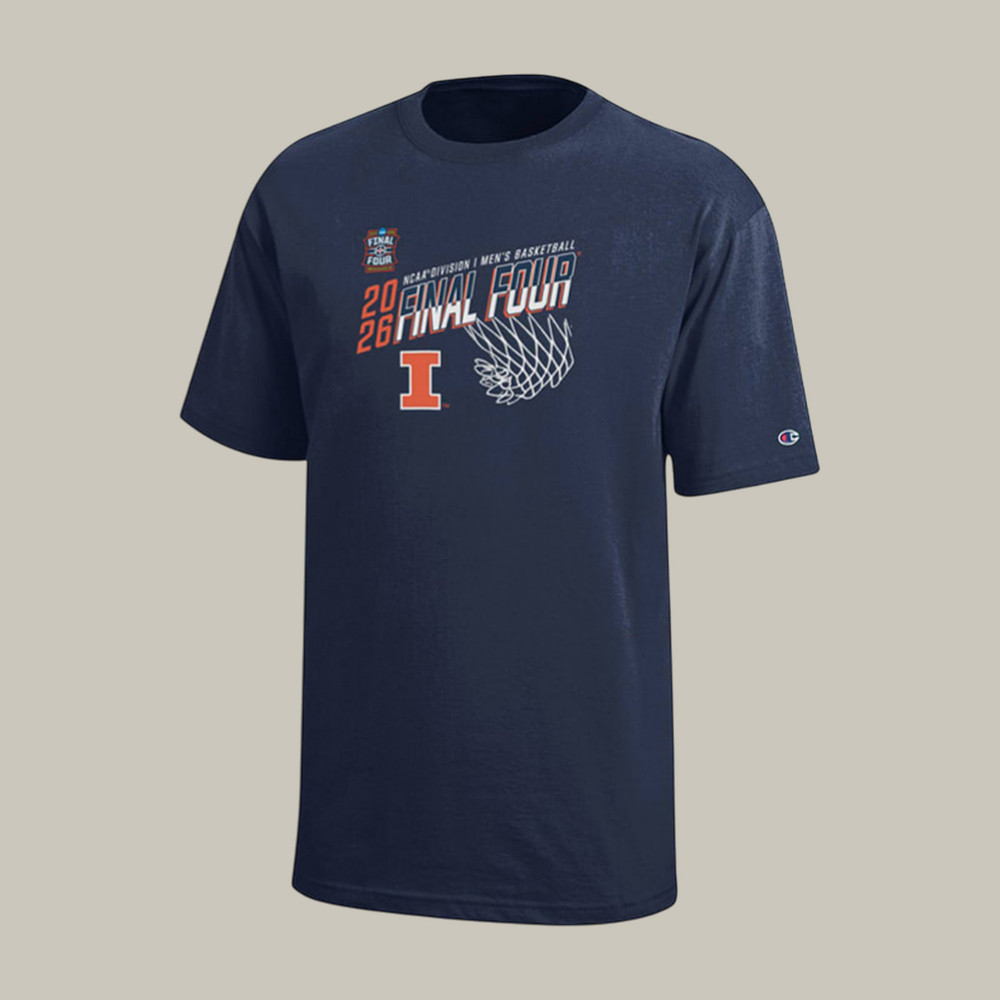 Illinois Fighting Illini 2026 NCAA Men's Final Four T-Shirt Game Day Shirt Basketball Lover Gift For Dad