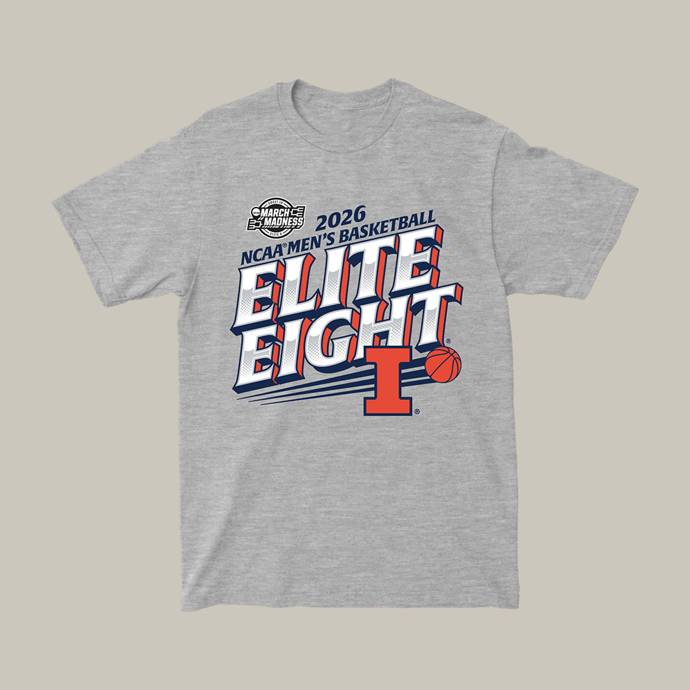 Illinois Fighting Illini Elite Eight Basketball T-Shirt Final Four Merch Best Gift For Fans