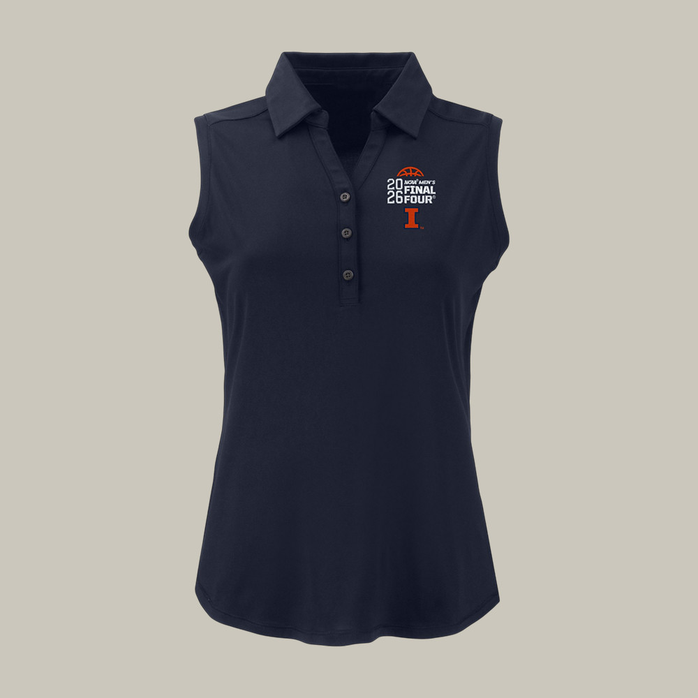 Illinois Fighting Illini Men's Basketball Final Four Sleeveless Polo Shirt 2026 NCAA Men's Final Four Merch