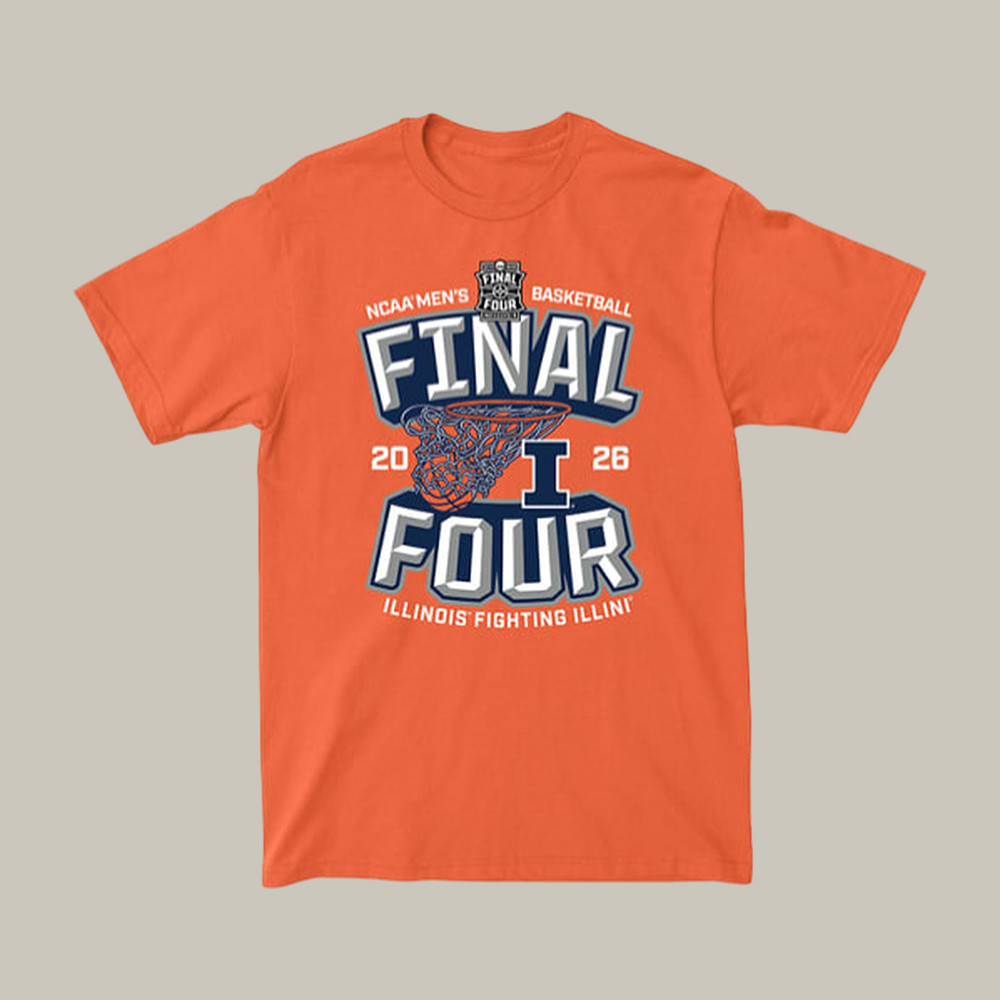 Illinois Fighting Illini Men's Basketball Final Four T-Shirt March Madness Shirt Fan Gear