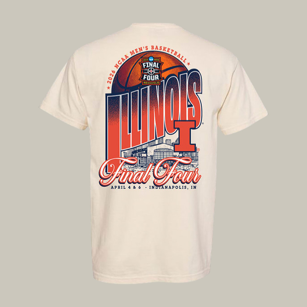 Illinois Fighting Illini NCAA Final Four T-Shirt 2026 NCAA Men's Final Four Merch Fan Gear