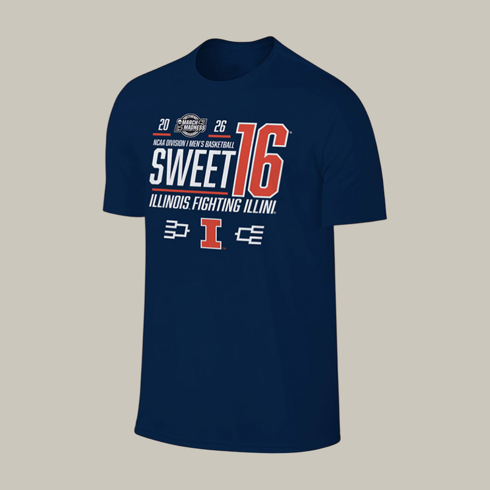Illinois Fighting Illini NCAA March Madness T-Shirt 2026 NCAA Men's Final Four Clothes Fan Gear