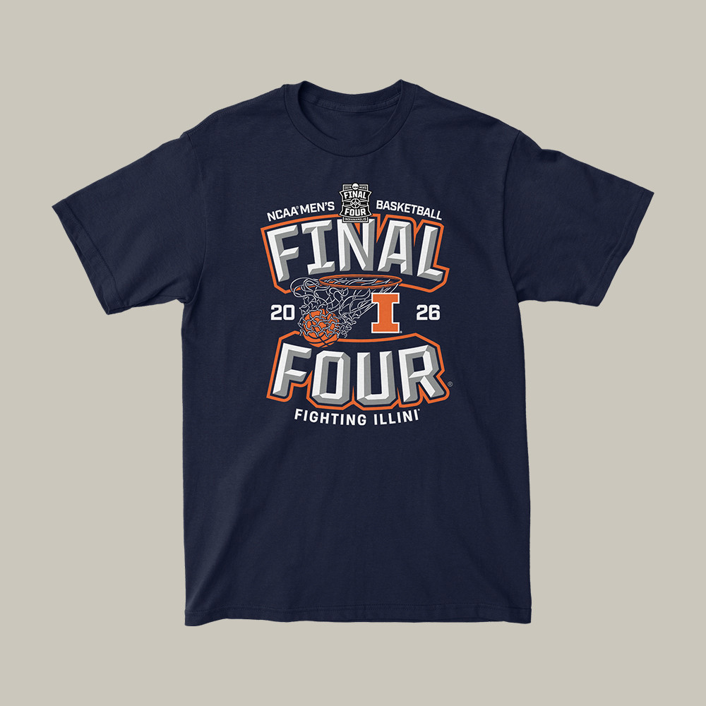 Illinois Fighting Illini NCAA Men's Basketball Final Four T-Shirt March Madness Clothing