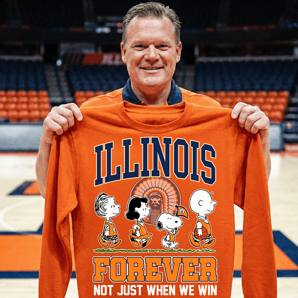 Illinois Forever Illinois 2026 March Madness Sweatshirt Game Day Clothing Basketball Gear