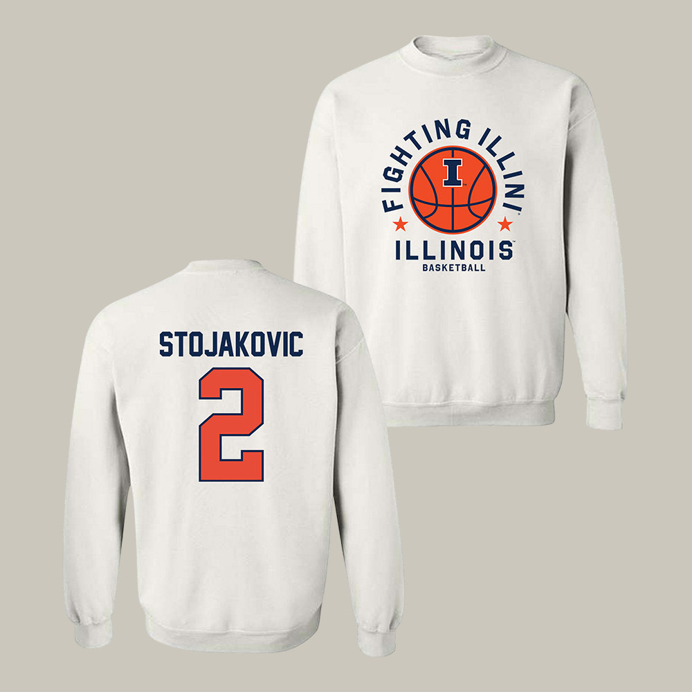 Illinois NCAA Men's Basketball Andrej Stojakovic Sweatshirt Fighting Illini Final Four Apparel