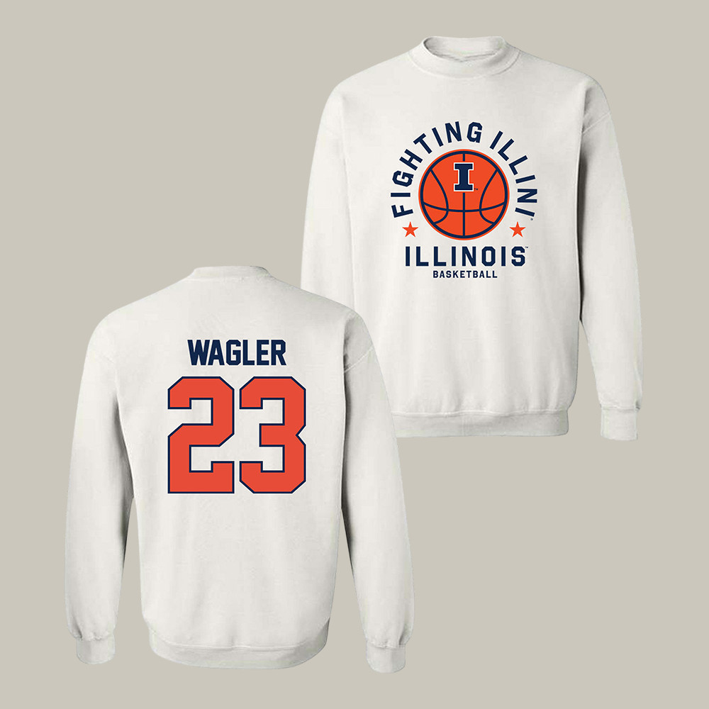 Illinois NCAA Men's Basketball Keaton Wagler Sweatshirt South Regional Championship Apparel