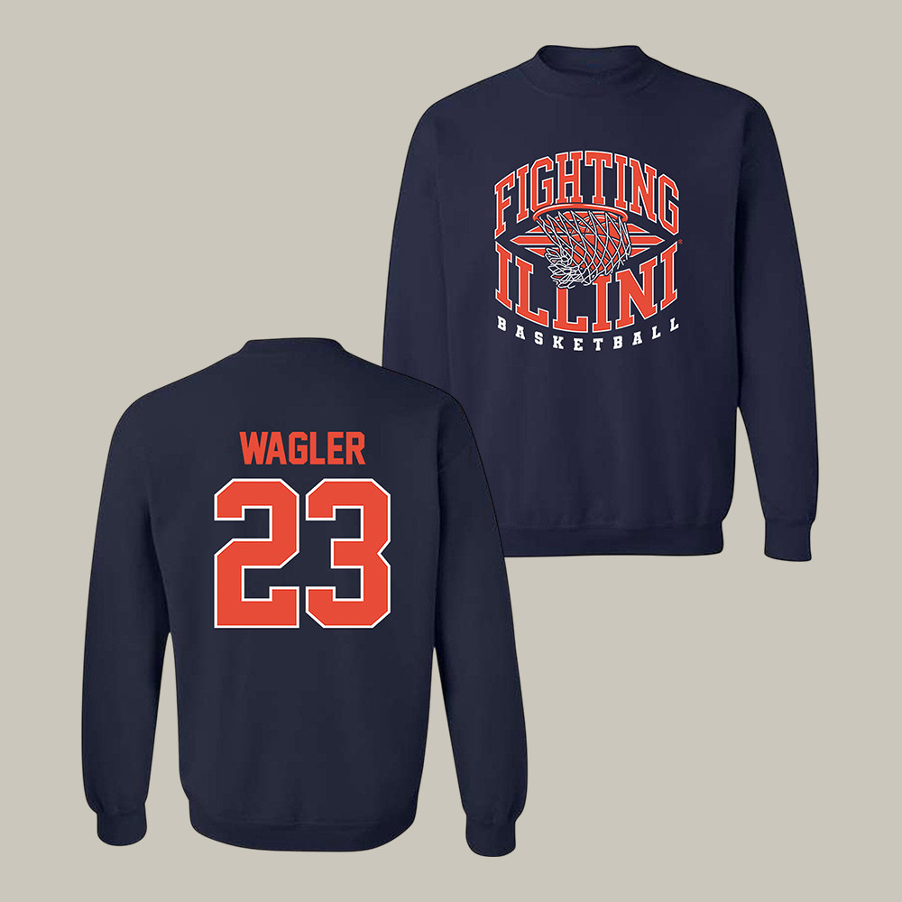 Illinois NCAA Men's Basketball Keaton Wagler Sweatshirt South Regional Champs Apparel Fan Gear