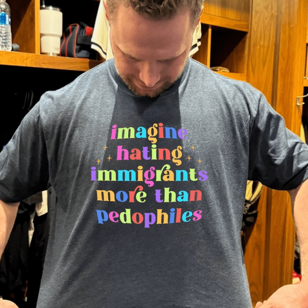Imagine Hating Immigrants More Than Pedophiles Shirt Birthday Gifts For Father From Daughter