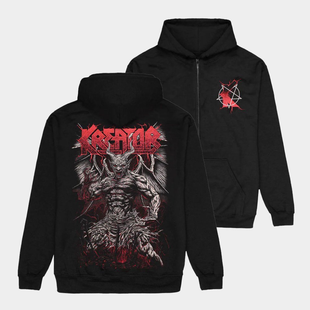 Impericon Merch Kreator Bringer Of Torture Zipper Hoodie Birthday Presents For Brother